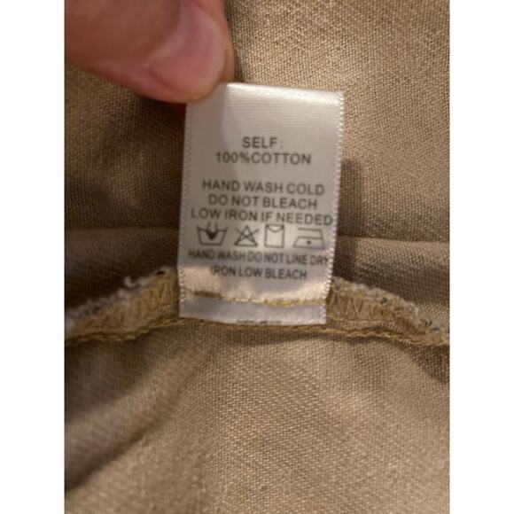 Blue Blush Leopard Print Denim Overall Romper Short Overalls  Size Small - Picture 9 of 9